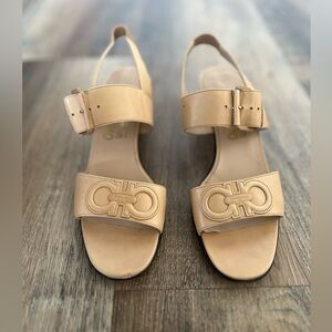 Ferragamo Tan Sandals